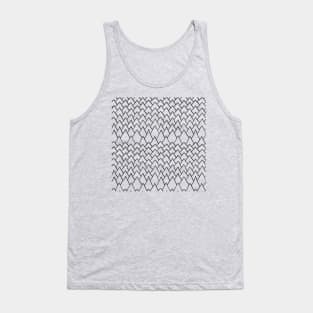 Monochrome Scale Pattern Tank Top